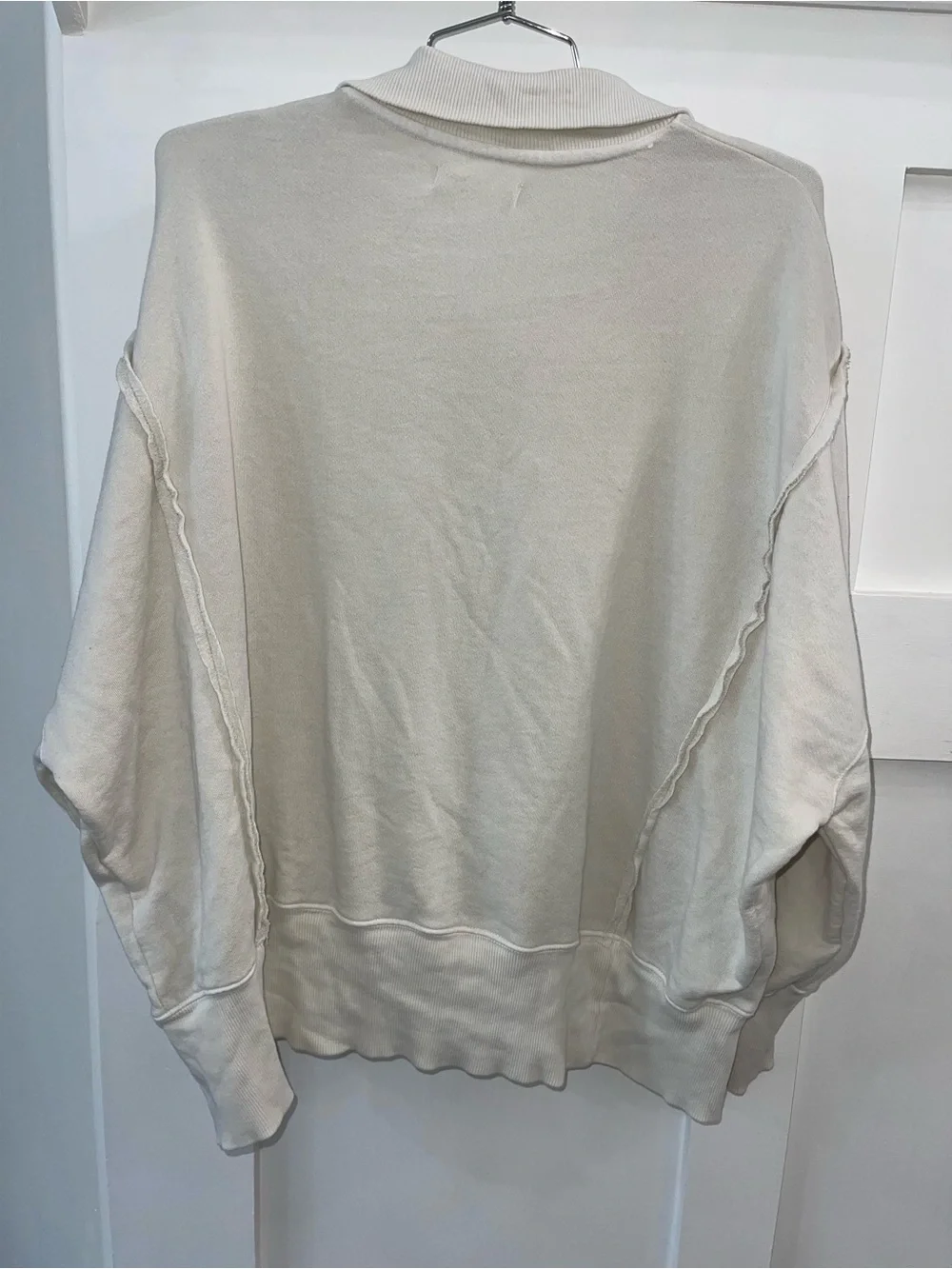 FREE PEOPLE We The Free Camden Henley Sweatshirt Medium OVERSIZED Fit - Picture 7 of 7